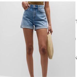 Rag & Bone Nina High Rise Cuffed Denim Shorts